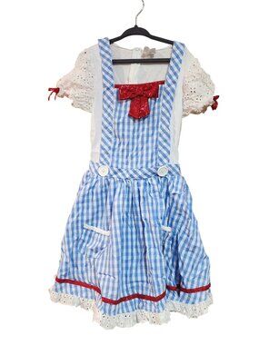 The Wizard of Oz Dorothy Deluxe Costume  Girls Size Med 8 - 10